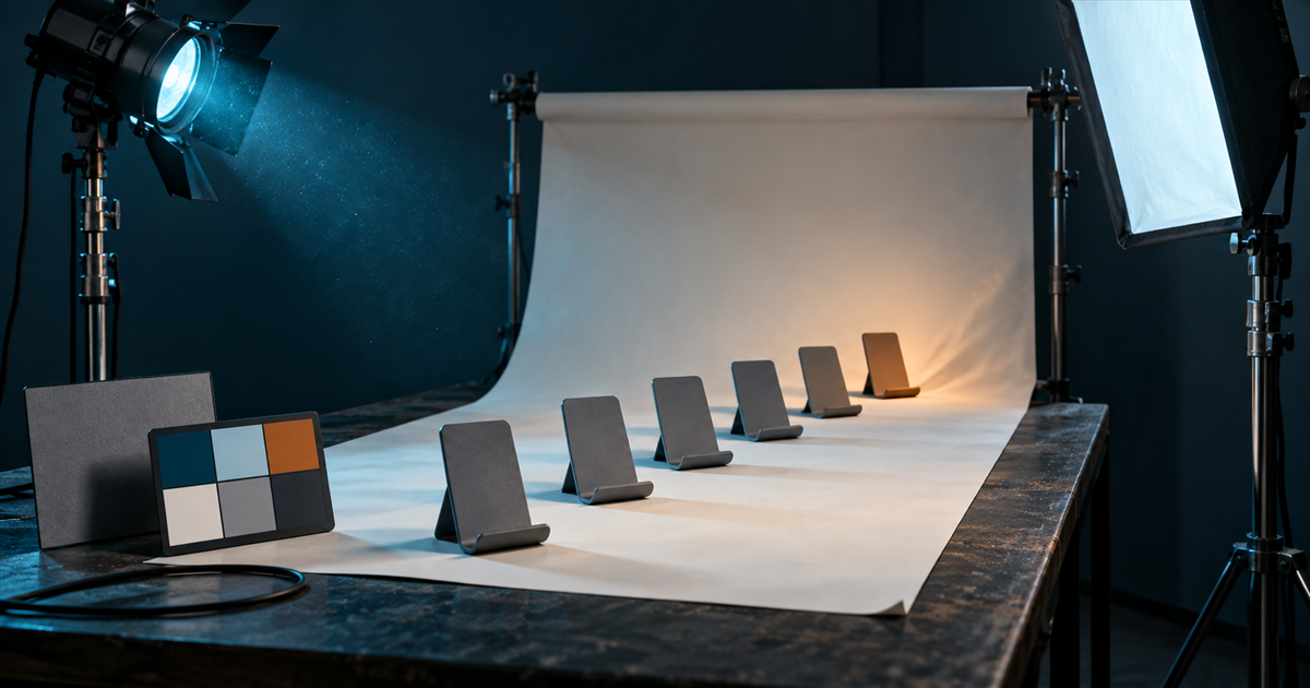 Product photography without a studio backlog