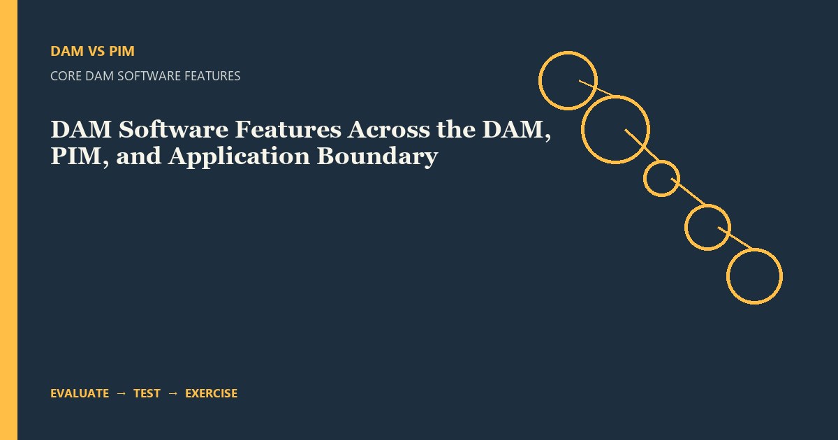 DAM Software Features Across the DAM, PIM, and Application Boundary