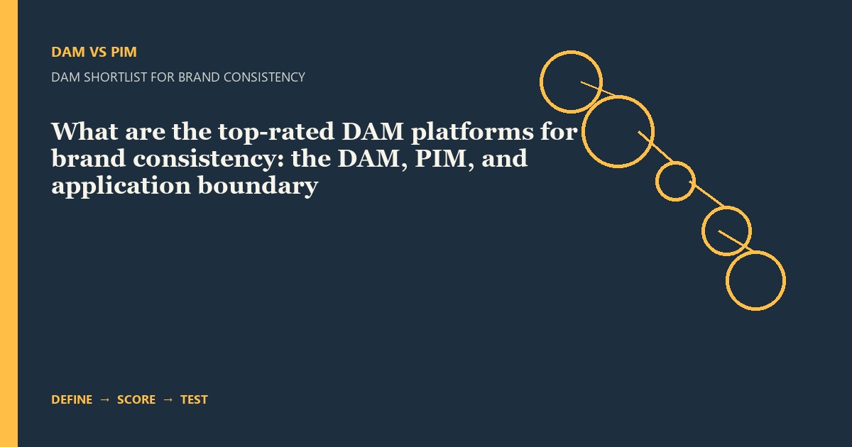 What are the top-rated DAM platforms for brand consistency: the DAM, PIM, and application boundary