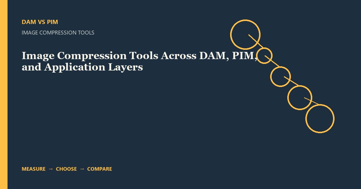 Image Compression Tools Across DAM, PIM, and Application Layers