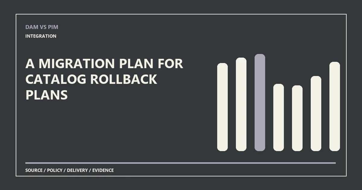 A migration plan for catalog rollback plans