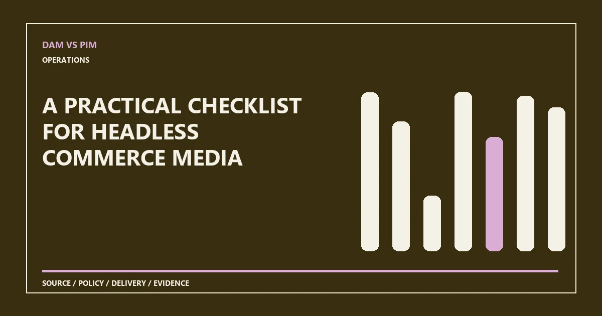 A practical checklist for headless commerce media