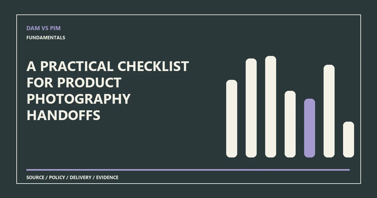 A practical checklist for product photography handoffs