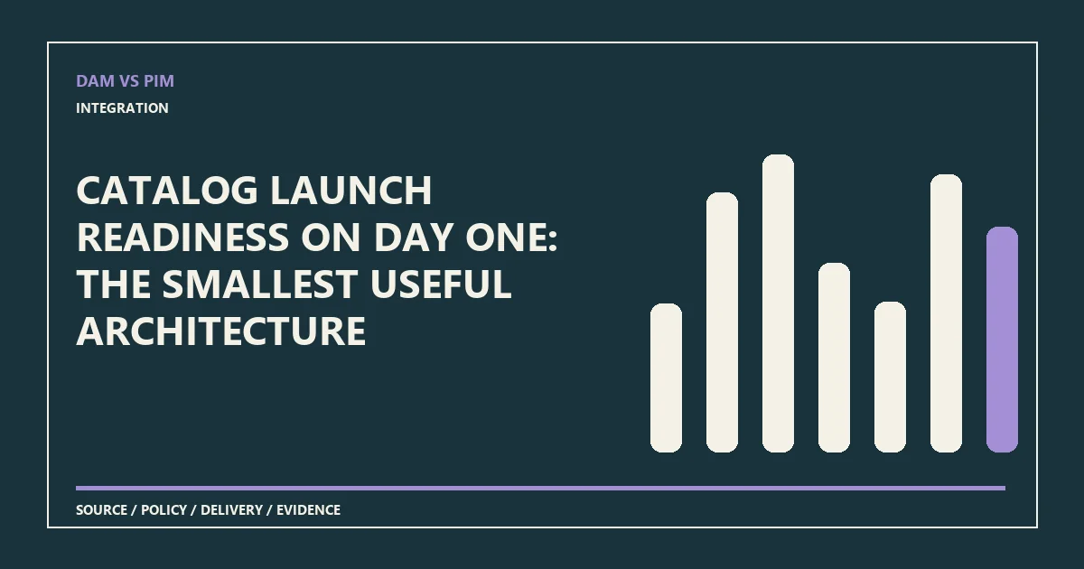 Catalog launch readiness on day one: the smallest useful architecture