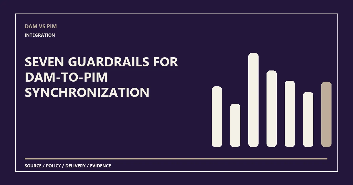 Seven guardrails for DAM-to-PIM synchronization