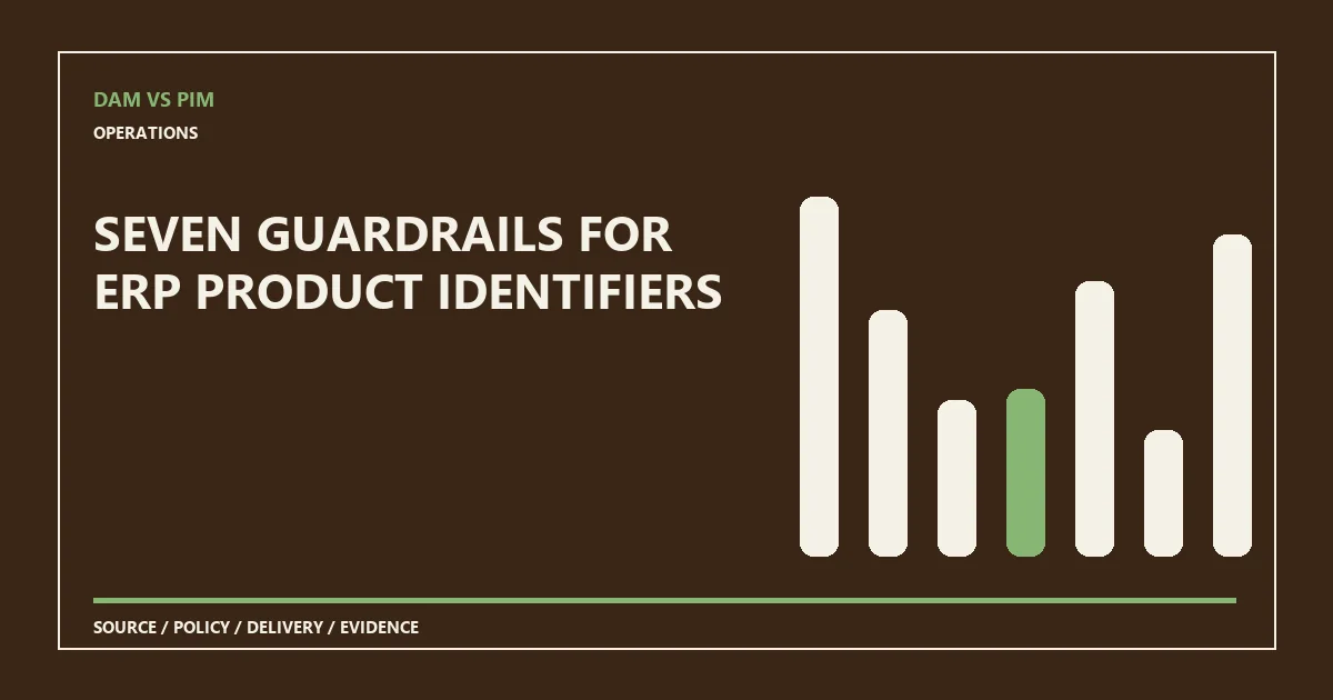 Seven guardrails for ERP product identifiers