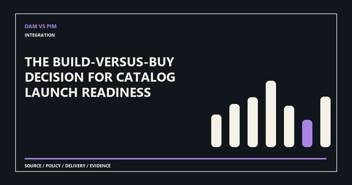 The build-versus-buy decision for catalog launch readiness