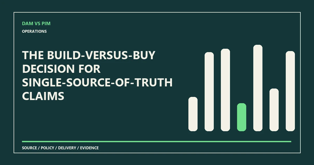 The build-versus-buy decision for single-source-of-truth claims
